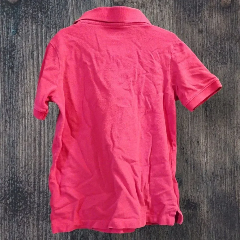 OshKosh Short Sleeve Red Polo Shirt Boys Sz 7